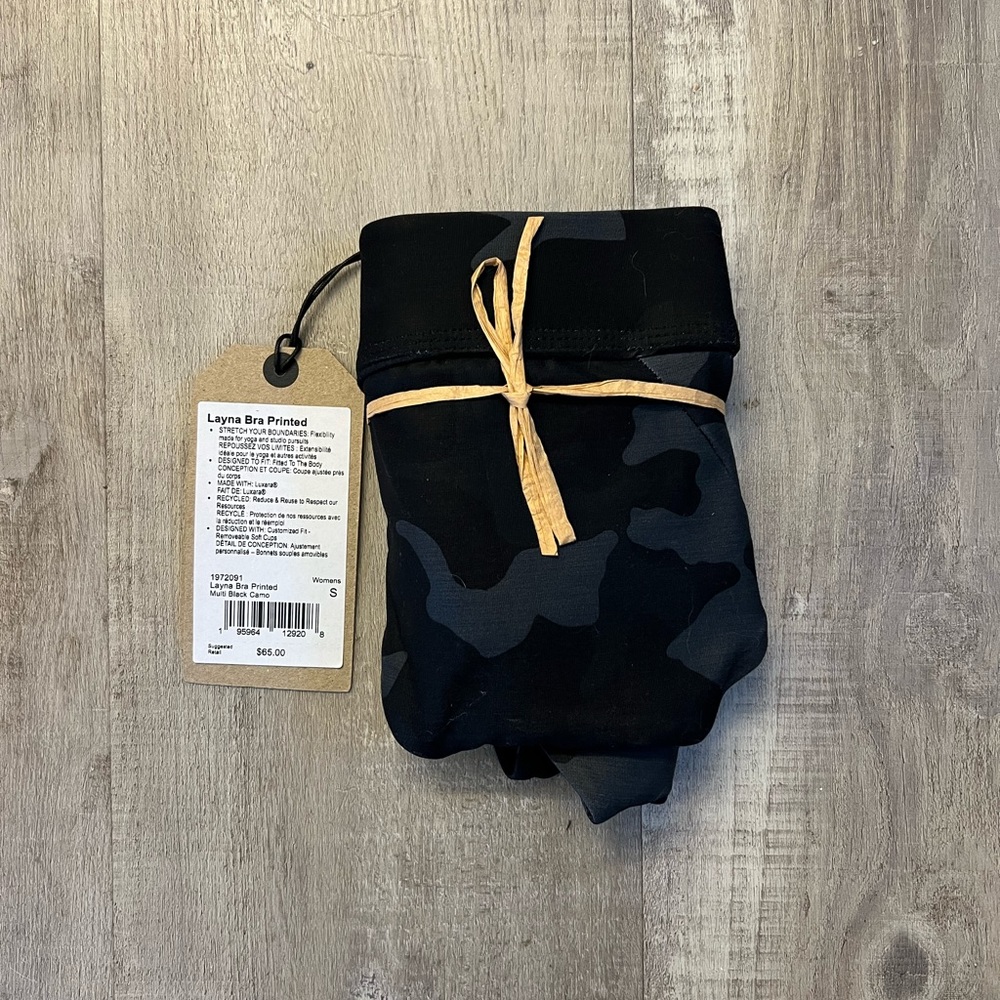 Prana Layna Bra Black Camo - Picture 3 of 3